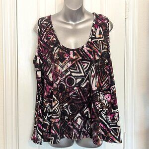 R. Marks Graphic Print Swing Tank Top